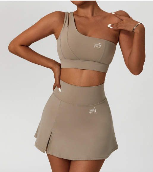 2 Piece Yoga Tennis Skirt Set