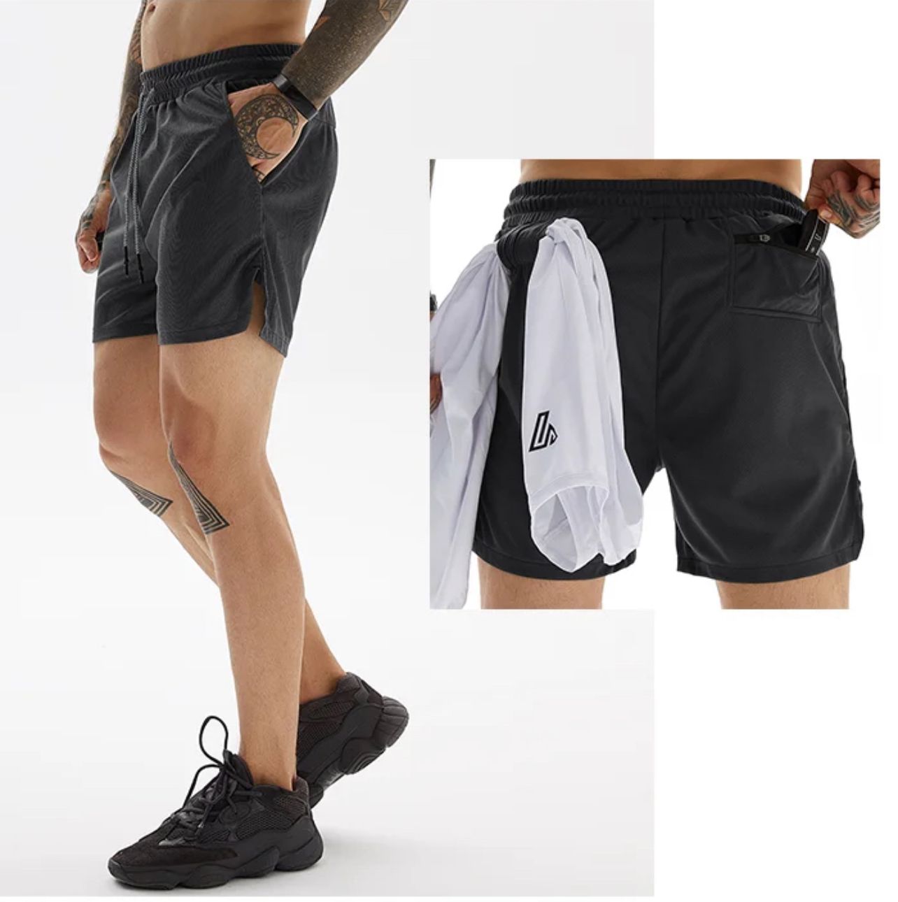 Men's Compression Running Gym Shorts